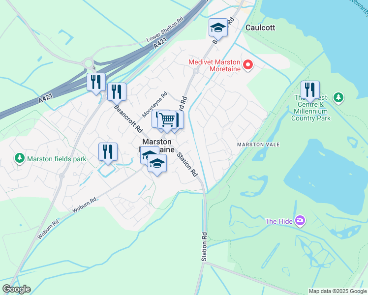 Scotchbrook Road, Marston Moretaine England Walk Score