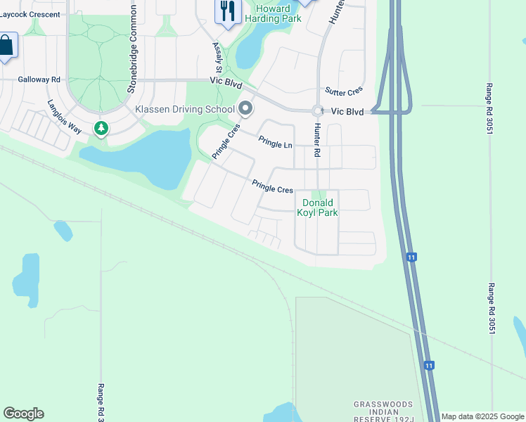 map of restaurants, bars, coffee shops, grocery stores, and more near 1133 Kolynchuk Link in Saskatoon