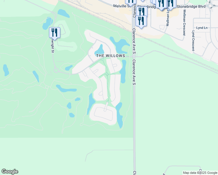 map of restaurants, bars, coffee shops, grocery stores, and more near 602 Cartwright Street in Grasswood