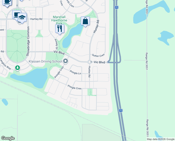 map of restaurants, bars, coffee shops, grocery stores, and more near 275 Pringle Lane in Saskatoon