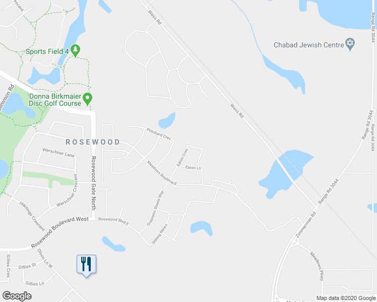 map of restaurants, bars, coffee shops, grocery stores, and more near 230 Eaton Crescent in Saskatoon