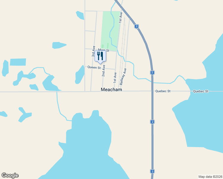 map of restaurants, bars, coffee shops, grocery stores, and more near in Meacham