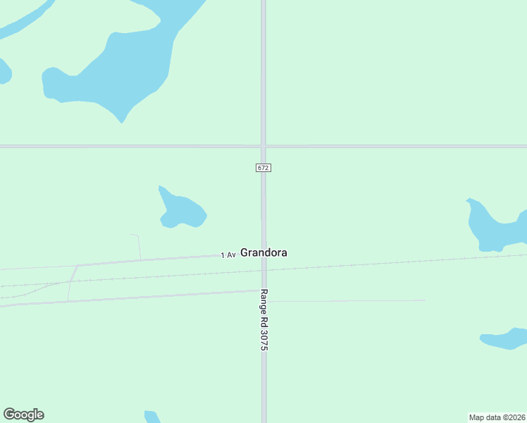 map of restaurants, bars, coffee shops, grocery stores, and more near Saskatchewan 672 in Grandora