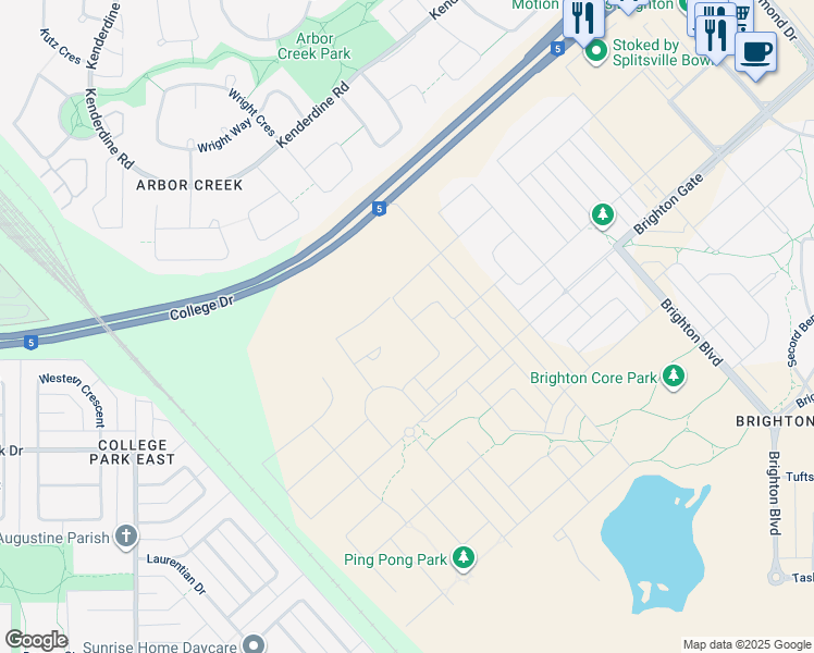 map of restaurants, bars, coffee shops, grocery stores, and more near in Saskatoon