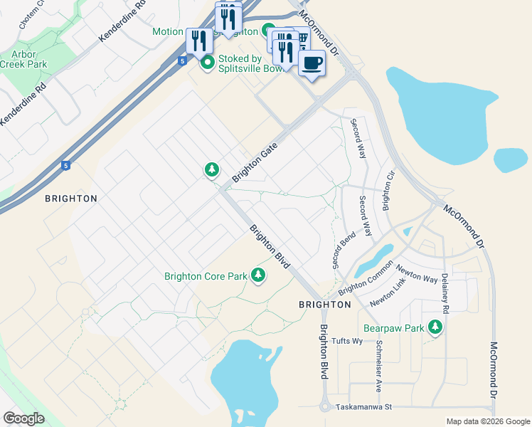 map of restaurants, bars, coffee shops, grocery stores, and more near 140 Dubois Crescent in Saskatoon