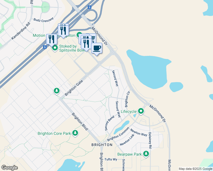 map of restaurants, bars, coffee shops, grocery stores, and more near 322 Dagnone Crescent in Martensville
