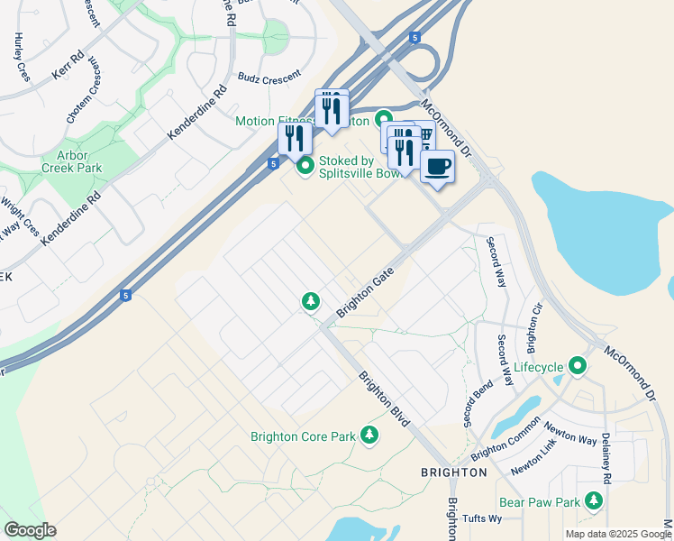 map of restaurants, bars, coffee shops, grocery stores, and more near 815 Mcfaull rise in Saskatoon