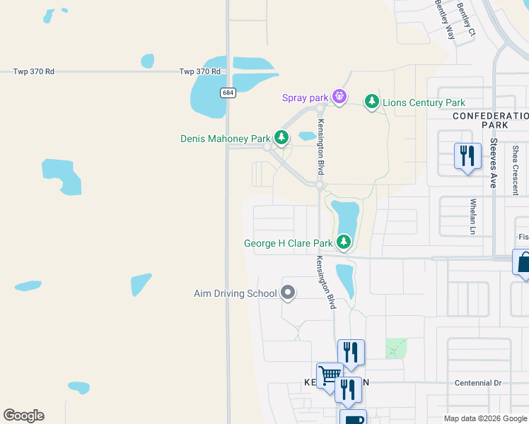 map of restaurants, bars, coffee shops, grocery stores, and more near 604 Ells Crescent in Saskatoon