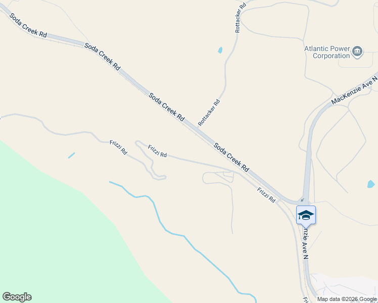 map of restaurants, bars, coffee shops, grocery stores, and more near 5101 Frizzi Road in Williams Lake