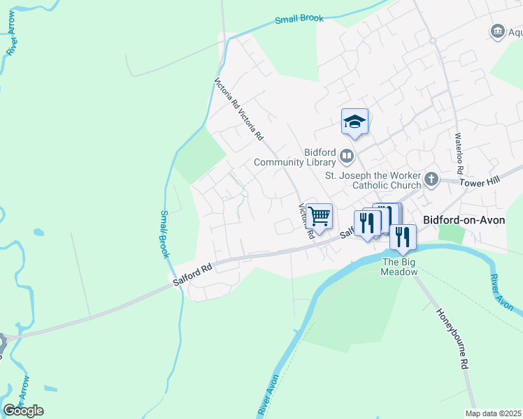 The Meadows, BidfordonAvon England Walk Score