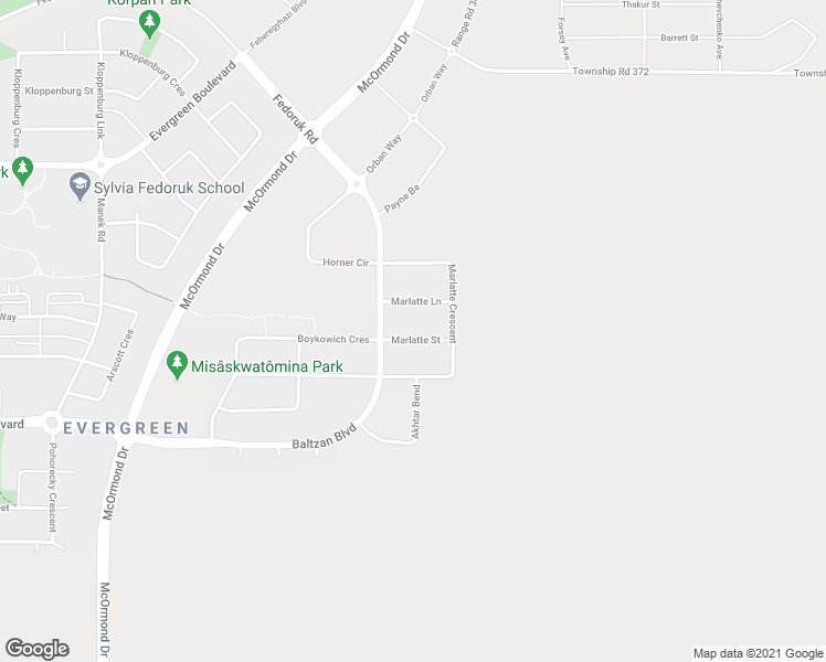 map of restaurants, bars, coffee shops, grocery stores, and more near 342 Marlatte Street in Saskatoon