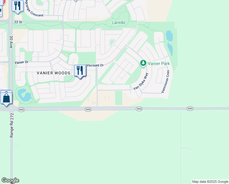 map of restaurants, bars, coffee shops, grocery stores, and more near in Red Deer