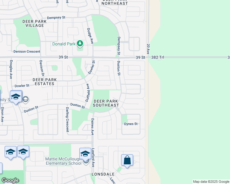 map of restaurants, bars, coffee shops, grocery stores, and more near 260 Duston Street in Red Deer
