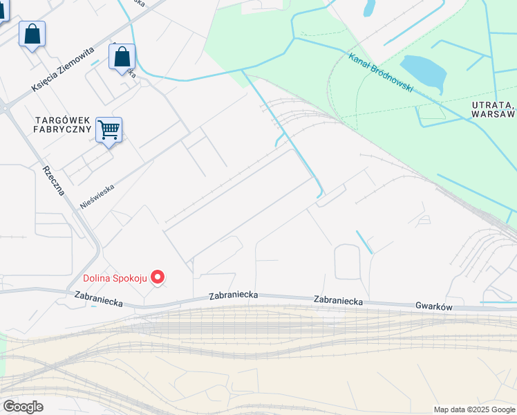 map of restaurants, bars, coffee shops, grocery stores, and more near 14 Matuszewska in Warszawa