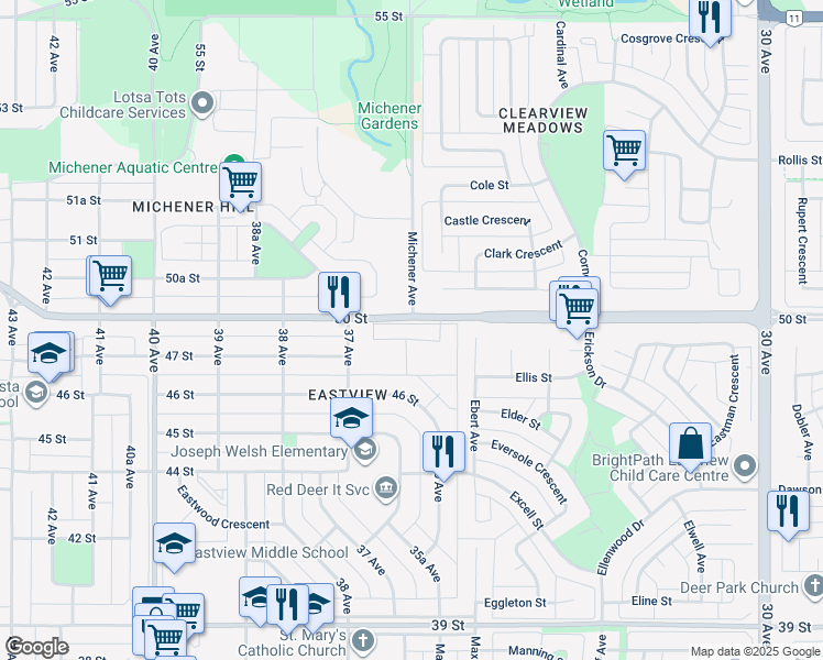 510 Terrace Park, Red Deer AB Walk Score