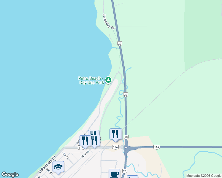 map of restaurants, bars, coffee shops, grocery stores, and more near 27 Jarvis Bay Drive in Jarvis Bay