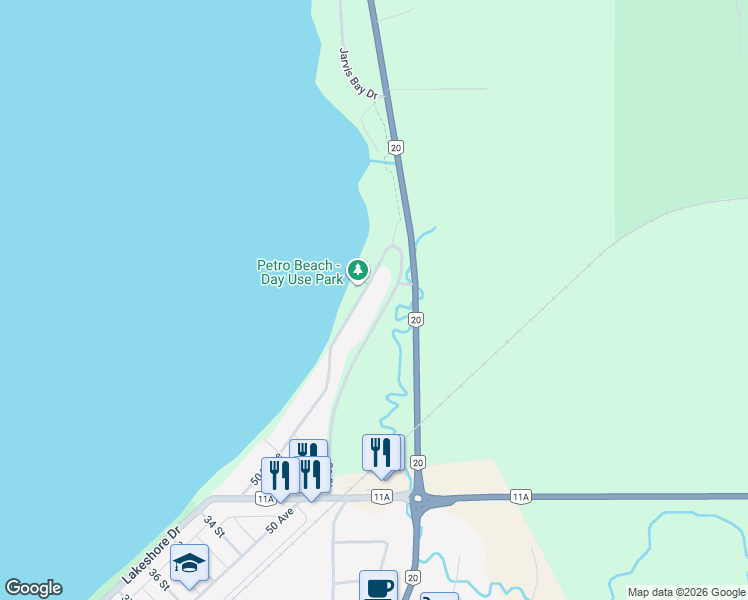 map of restaurants, bars, coffee shops, grocery stores, and more near 27 Jarvis Bay Drive in Jarvis Bay