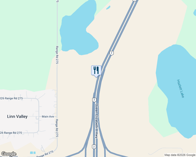 map of restaurants, bars, coffee shops, grocery stores, and more near 37400 Queen Elizabeth II Highway in Red Deer County