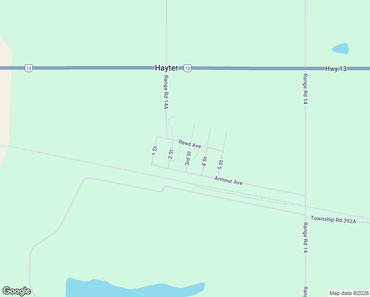 map of restaurants, bars, coffee shops, grocery stores, and more near 132 3rd Street in Hayter