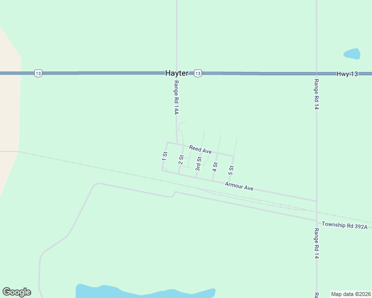 map of restaurants, bars, coffee shops, grocery stores, and more near 132 3rd Street in Hayter