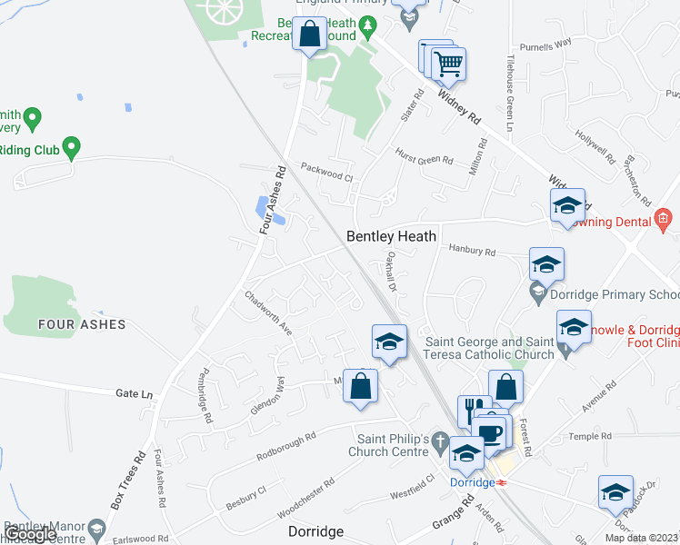 Winster Avenue, Dorridge England Walk Score