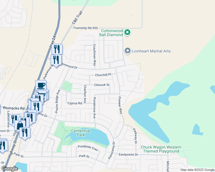 96 Chinook Street, Blackfalds AB Walk Score