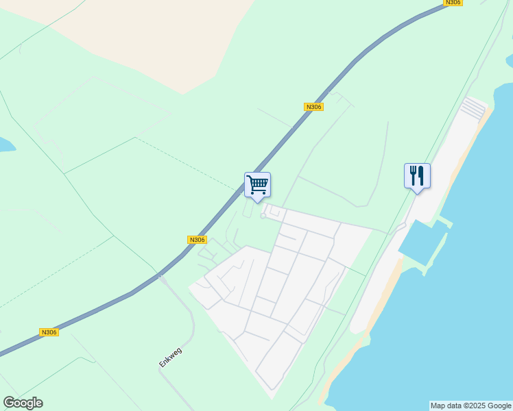 map of restaurants, bars, coffee shops, grocery stores, and more near 17 Spijkweg in Biddinghuizen
