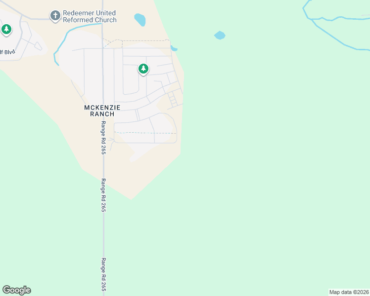 map of restaurants, bars, coffee shops, grocery stores, and more near 71 Mackenzie Ranch Way in Lacombe