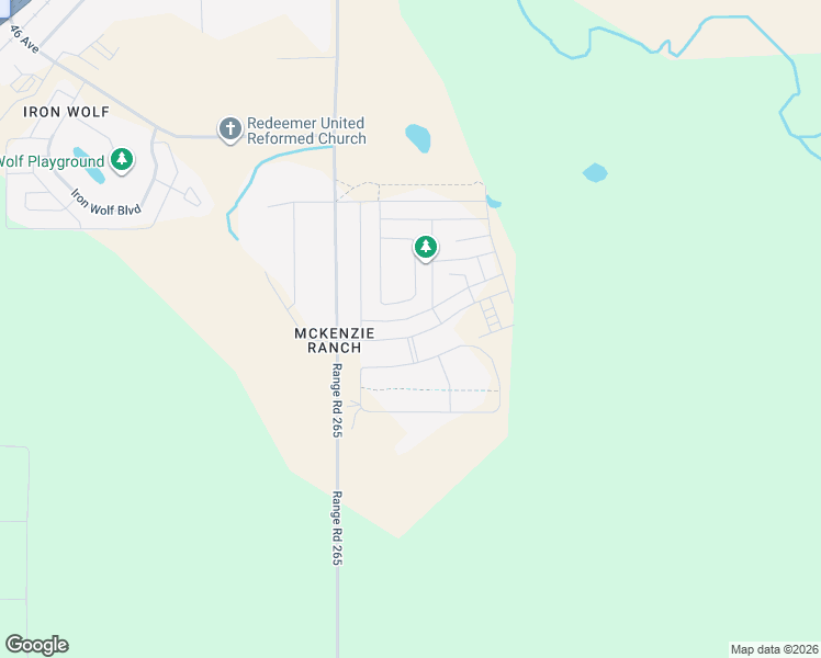map of restaurants, bars, coffee shops, grocery stores, and more near 39 Mackenzie Crescent in Lacombe