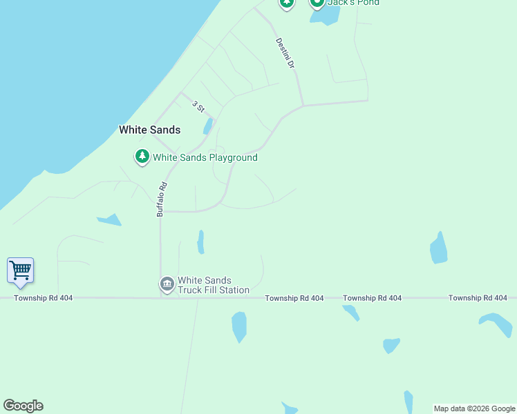 map of restaurants, bars, coffee shops, grocery stores, and more near Ranch Road in White Sands