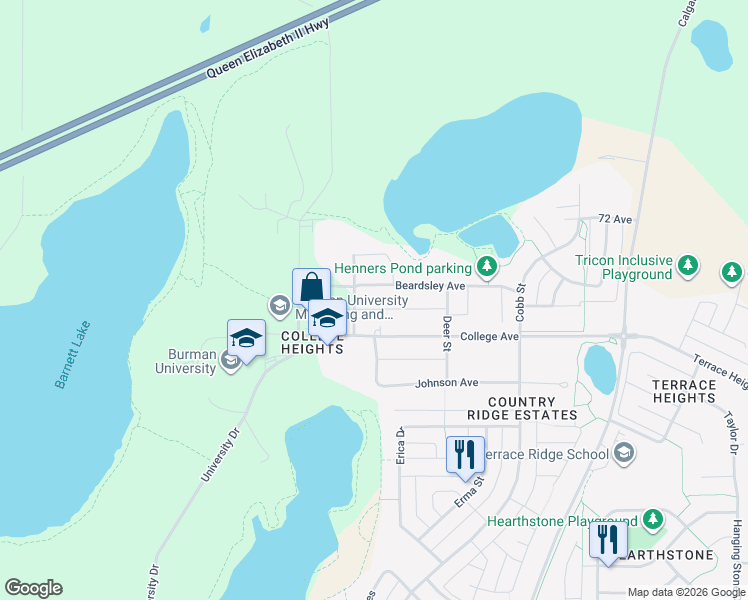 map of restaurants, bars, coffee shops, grocery stores, and more near 4929 Beardsley Avenue in Lacombe