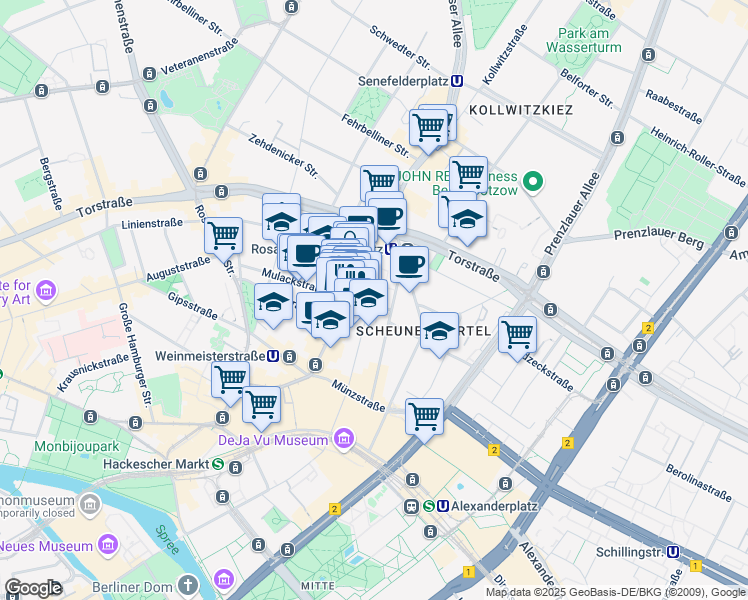 map of restaurants, bars, coffee shops, grocery stores, and more near 10 Schendelgasse in Berlin