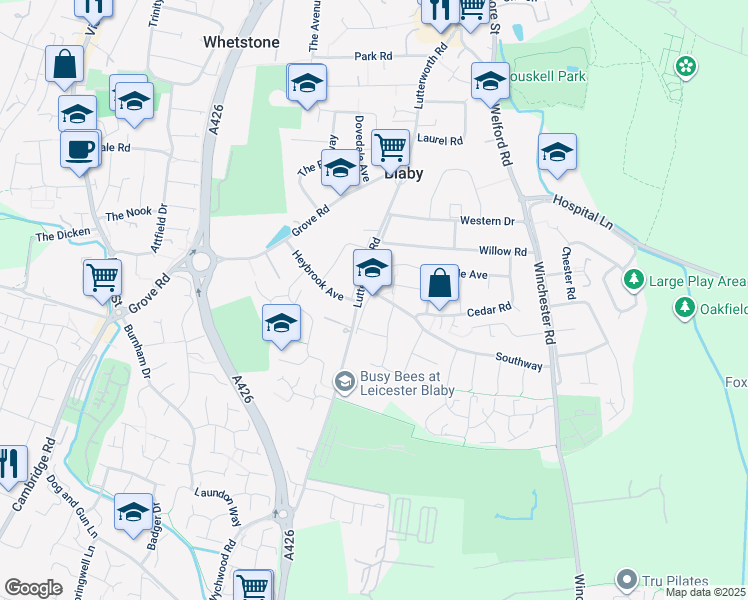 Lutterworth Road, Blaby England Walk Score