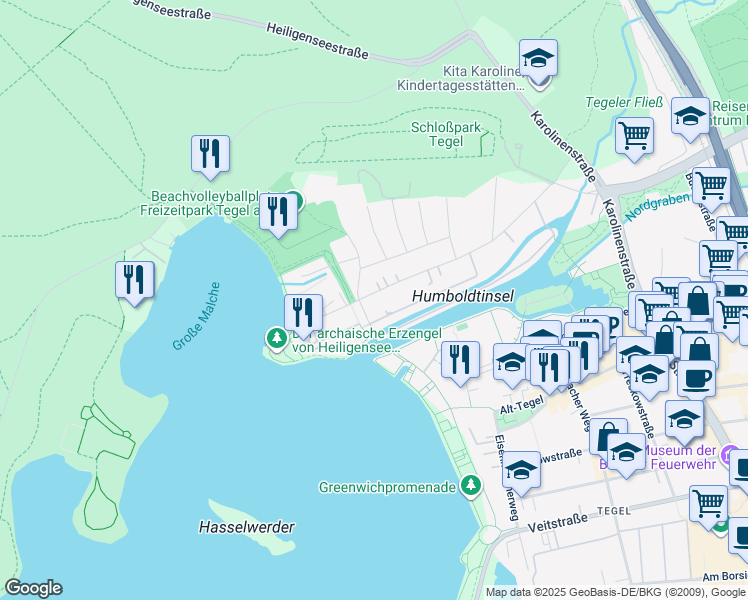map of restaurants, bars, coffee shops, grocery stores, and more near in Berlin