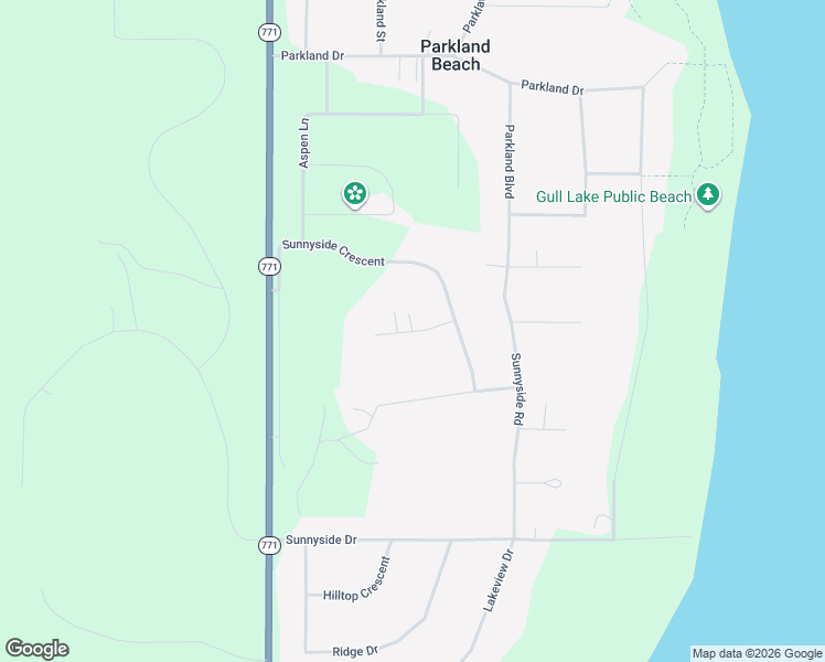 map of restaurants, bars, coffee shops, grocery stores, and more near 615 600 Sunnyside Place in Rimbey