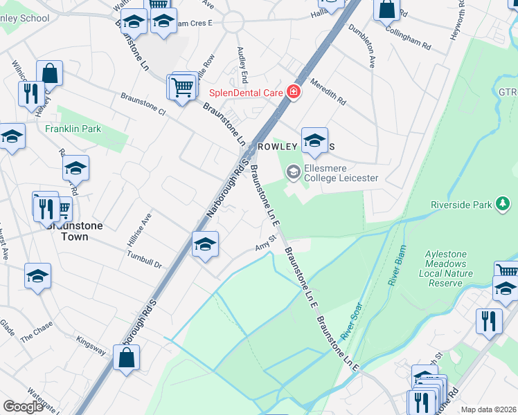 map of restaurants, bars, coffee shops, grocery stores, and more near in 