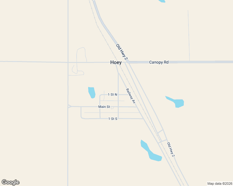 map of restaurants, bars, coffee shops, grocery stores, and more near 1 1 Street North in Hoey