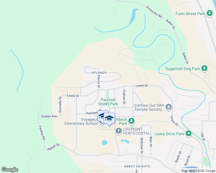 map of restaurants, bars, coffee shops, grocery stores, and more near 1320 Picard Avenue in Quesnel