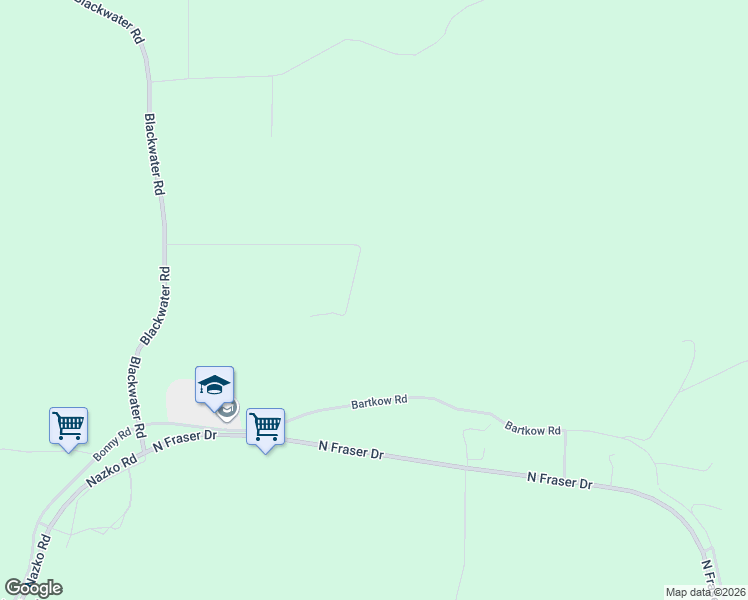 map of restaurants, bars, coffee shops, grocery stores, and more near 2096 Blacklock Road in Cariboo B