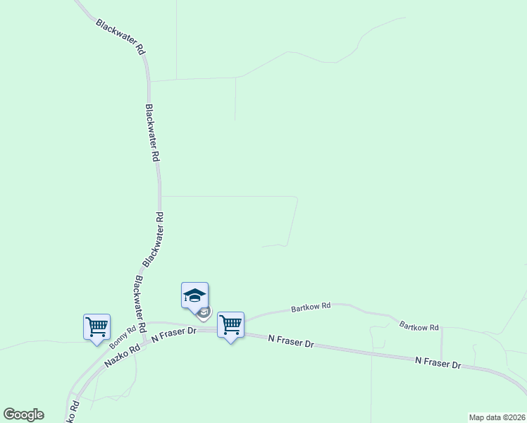 map of restaurants, bars, coffee shops, grocery stores, and more near 2255 Heaton Road in Quesnel