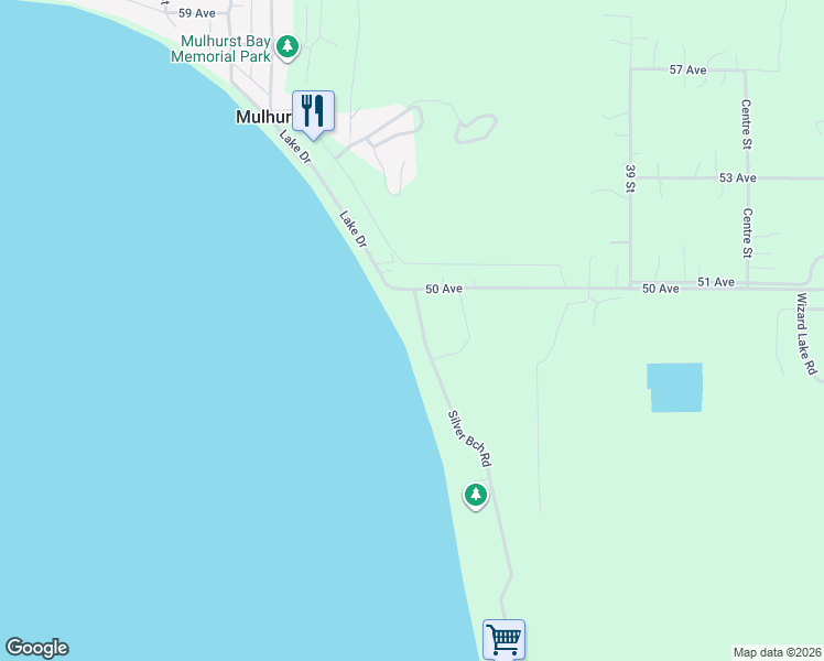 map of restaurants, bars, coffee shops, grocery stores, and more near 9 Silver Beach Road in Westerose