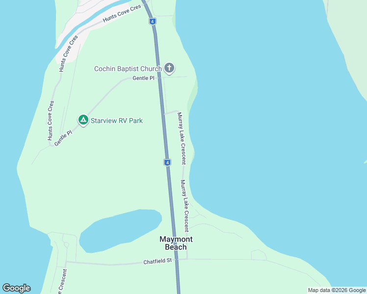 map of restaurants, bars, coffee shops, grocery stores, and more near 24 Murray Lake Crescent in Cochin