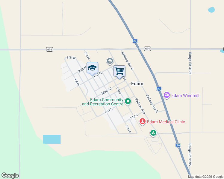 map of restaurants, bars, coffee shops, grocery stores, and more near 1302 2 Avenue in Edam
