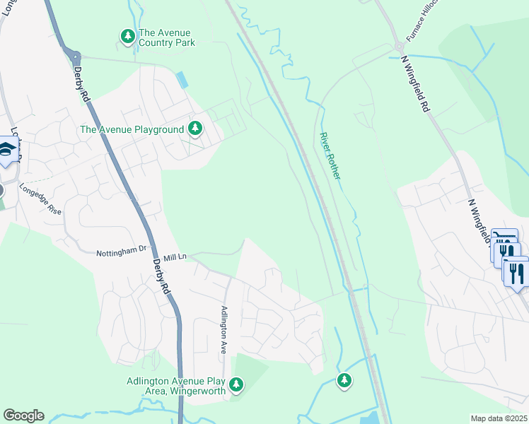 Mill Lane, Wingerworth England Walk Score