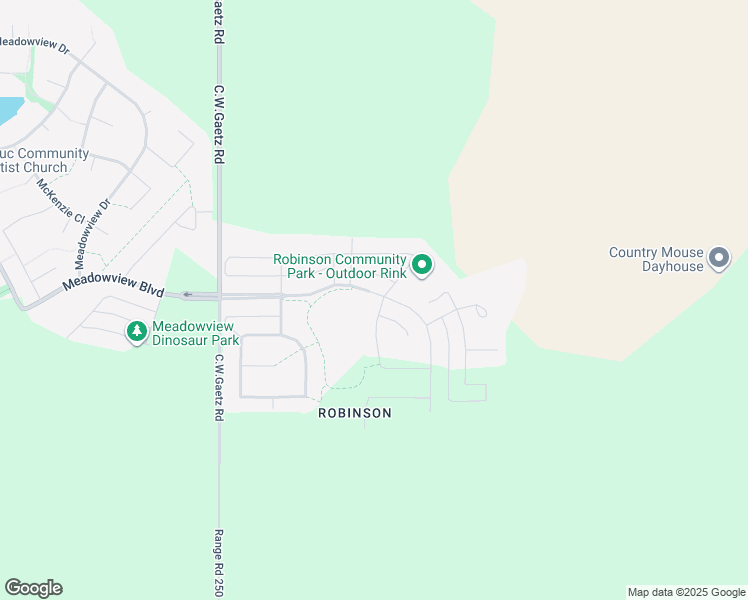 map of restaurants, bars, coffee shops, grocery stores, and more near 39 Roberts Crescent in Leduc