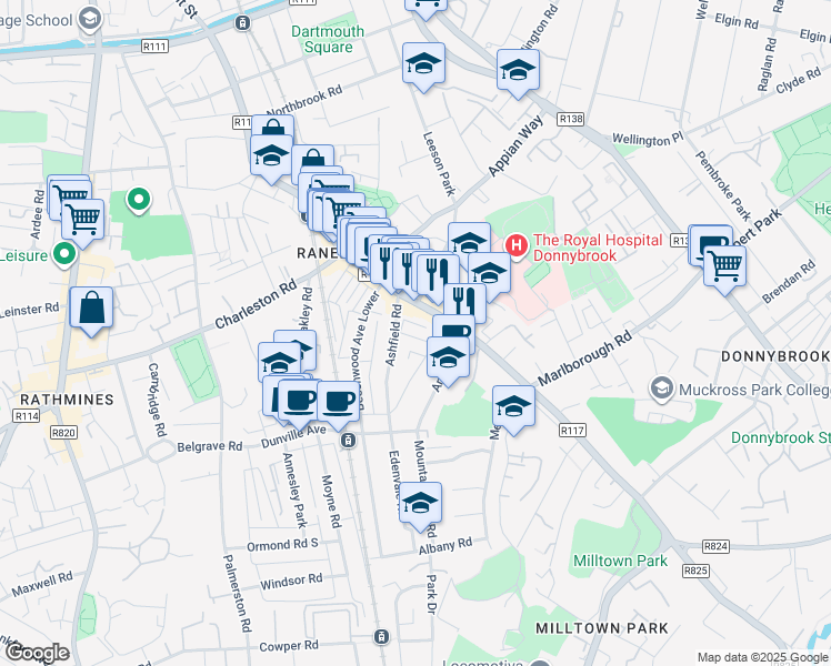 6 Ashfield Avenue, Ranelagh Dublin Walk Score
