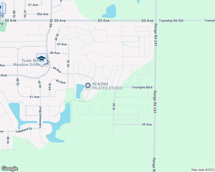 map of restaurants, bars, coffee shops, grocery stores, and more near 4301 38A Street in Beaumont