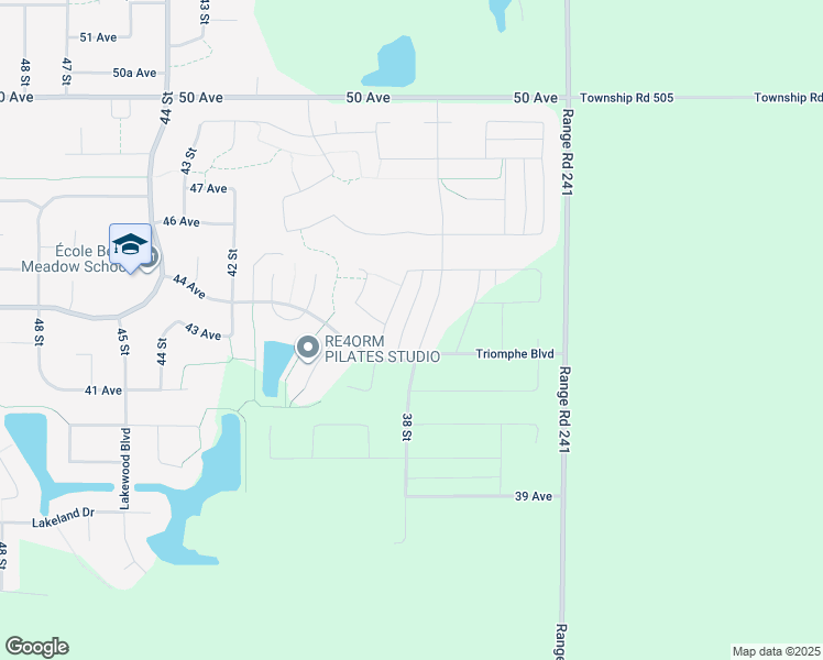 map of restaurants, bars, coffee shops, grocery stores, and more near 4403 38A Street in Beaumont