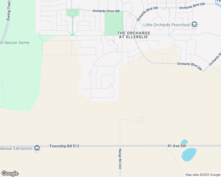 map of restaurants, bars, coffee shops, grocery stores, and more near 3304 91 Street Southwest in Edmonton