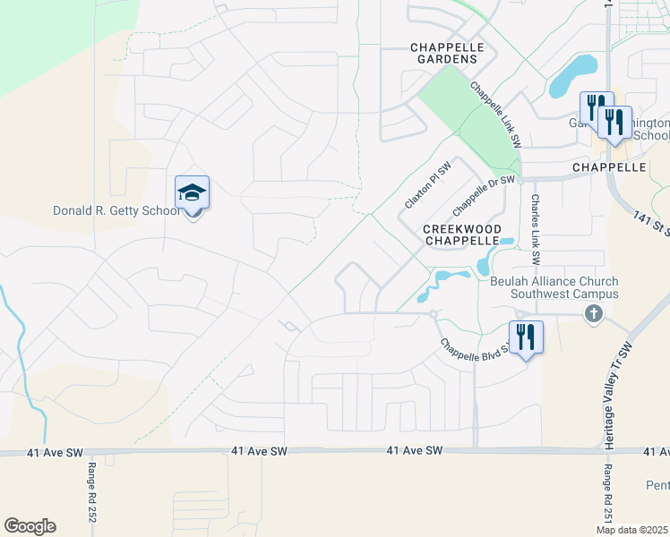 map of restaurants, bars, coffee shops, grocery stores, and more near in Edmonton